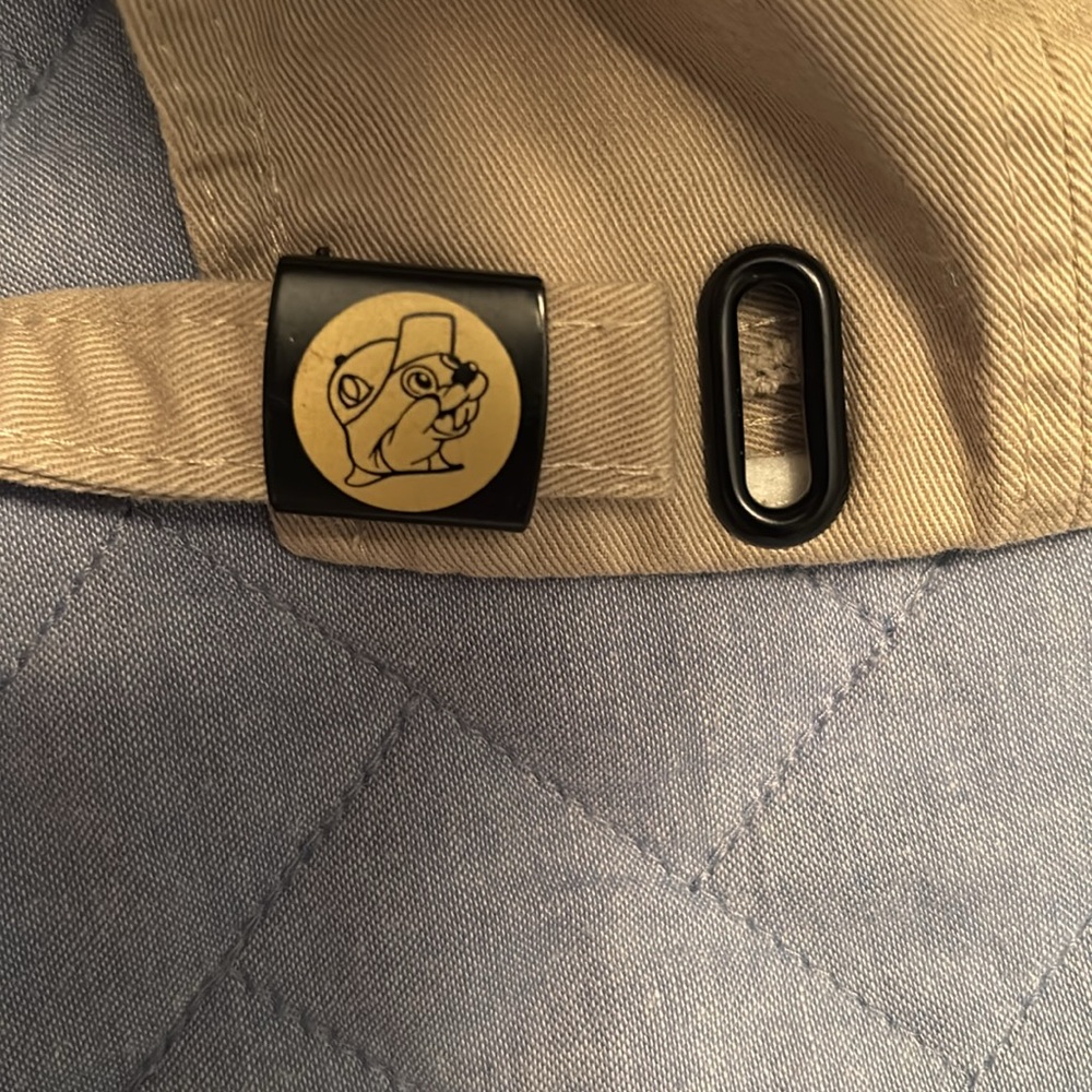 Buc-ees Hat Cap Mens Adjustable Tan Embroidered Logo - Picture 4 of 5